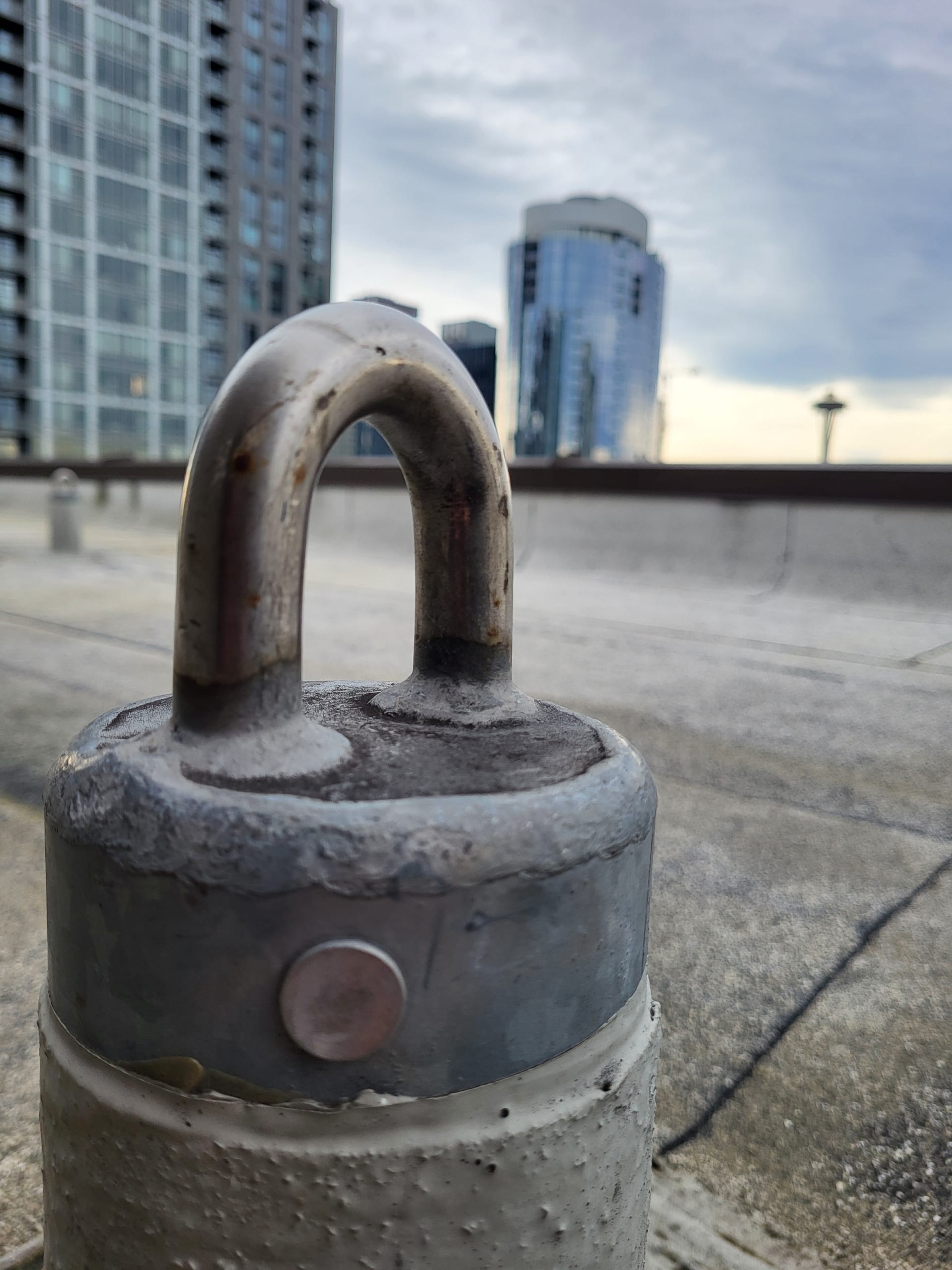 Roof anchor close-up